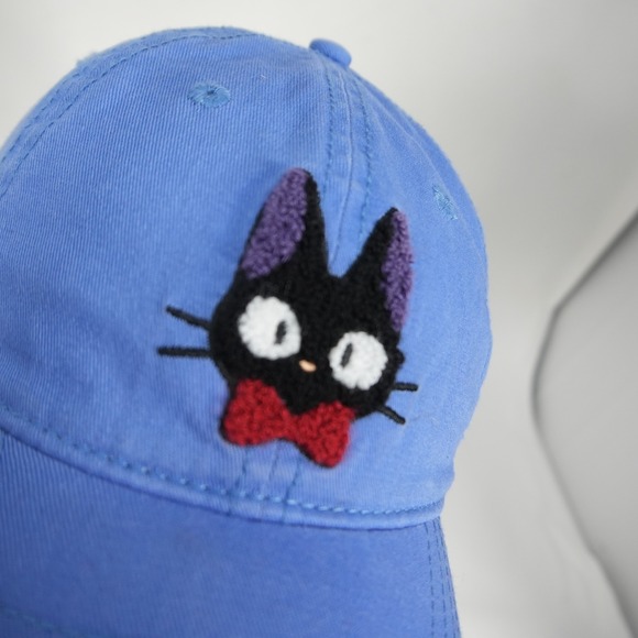 Studio Ghibli Embroidered Jiji Cat Hat Mens Kikis Delivery Service Baseball Cap - Picture 5 of 8